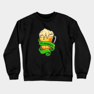 St. Patrick's Beer Glass Crewneck Sweatshirt